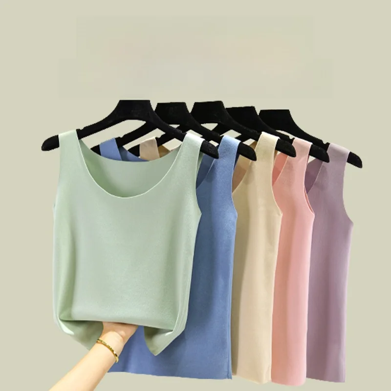 Thiened Fce سترة دافئة للنساء ملابس داخلية شتوية Dervo مستديرة Ne حزام تسخين علوي لون نقي مباراة داخلية Svel T-irt #1