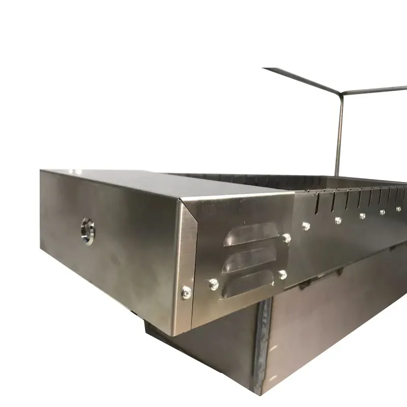 Automatic Flip Inlayable Skewers Kebab Machine Commerical Indoor Charcoal Grills 360 Rotary Stainless Steel Barbecue Grill