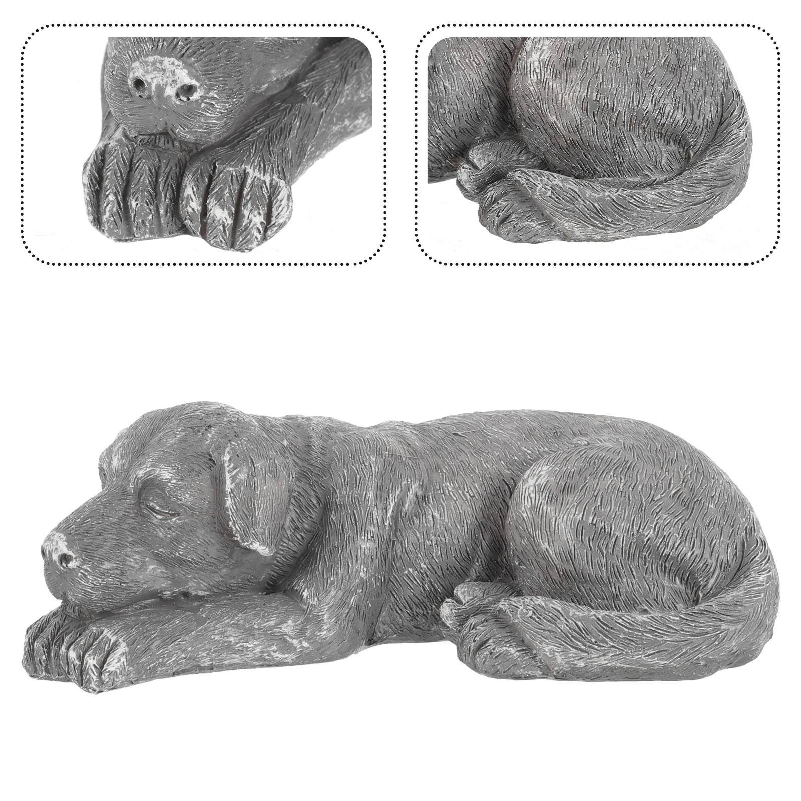 

Pet Memorial Statue Ornaments Gift Animal Stones Plaque Tombstones for Graves Markers Resin Headstone