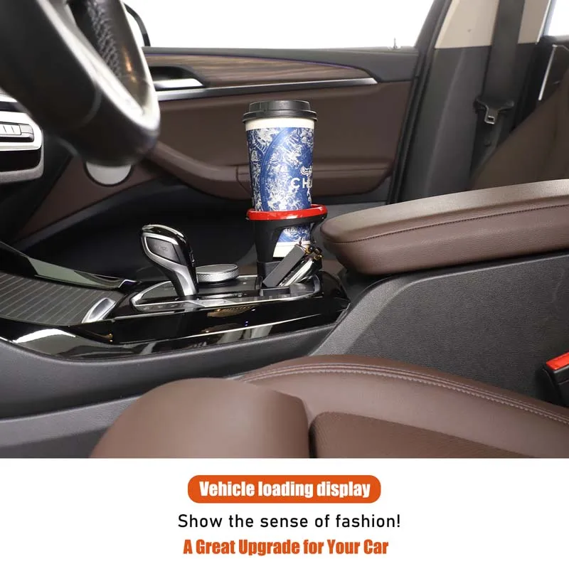 

For BMW X5 X6 Z4 G05 G06 G29 20-23 ABS Black Car Central Control Gear Storage Box Water cup holder interior Trim Car Accessories