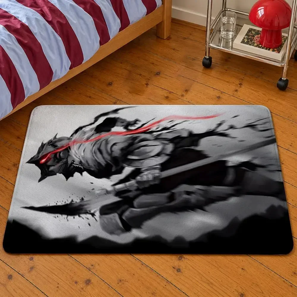 Floor Slayer Anime Mat Soft Flannel Entrance Doormat Priestess Non-Slip Washable High Rug Goblin Bedroom Kitchen Home Elf Decor