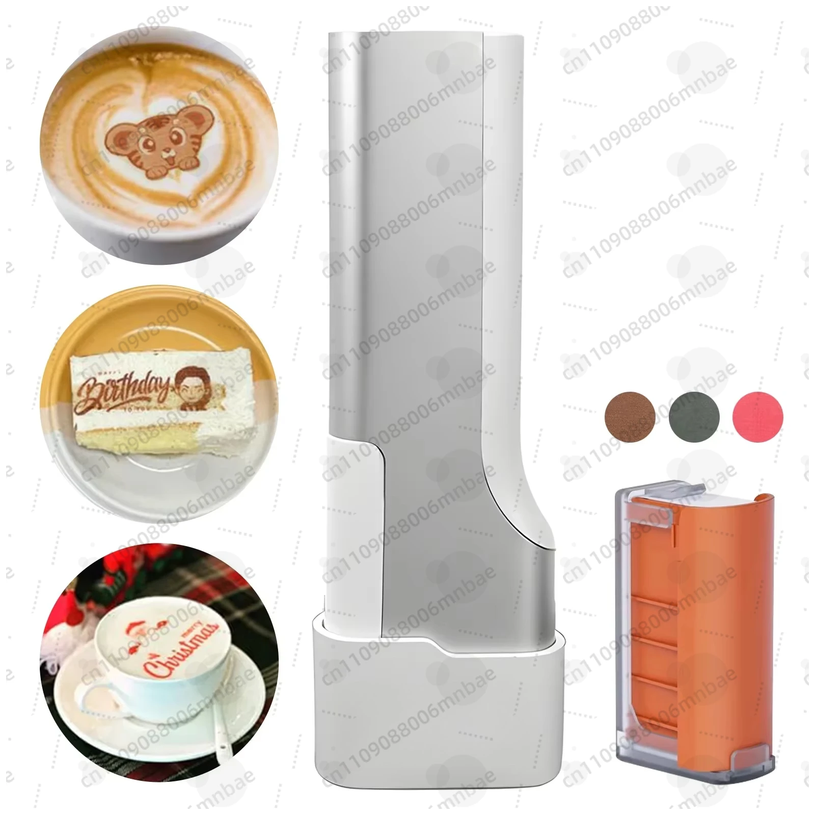 

Handheld 3d Food Print Pen DIY Cake Printer Edible Food Printing Machine for Cookies Bread Coffee Latte Art Printer + Edible Ink