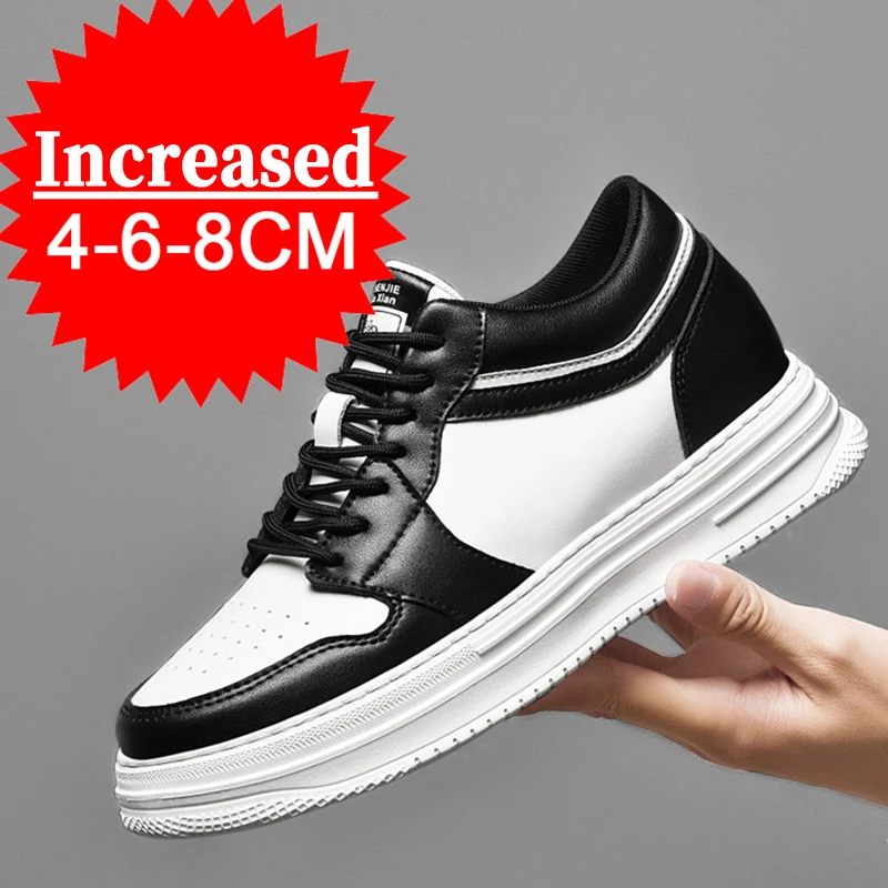 

Men Elevator Shoes Height Increase Sneakers Shoes for Man 6cm Sports Casual Shoes Invisible Inner Heightening Shoes for Men 8cm