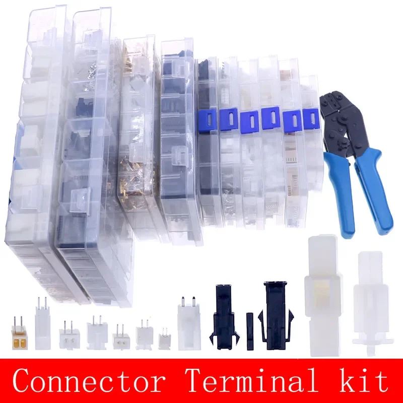 Pin1.25mm PH2.0mm XH2.54mm MX3.0mm VH3.96mm Pitch Terminal Male Female sm Connector Assorted Kit Box