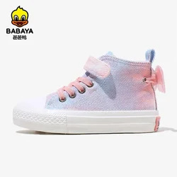 Babaya-zapatos de lona de algodón para niña, zapatillas de princesa transpirables, novedad de primavera, 2023