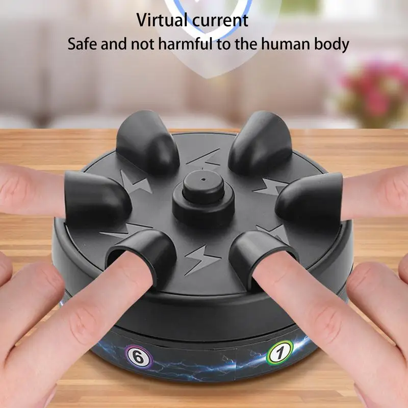 Roulette Lies Detector Six-Finger Lies Detector Finger Electric Shock Device Finger Shock Game Electric Shock Game for Shock