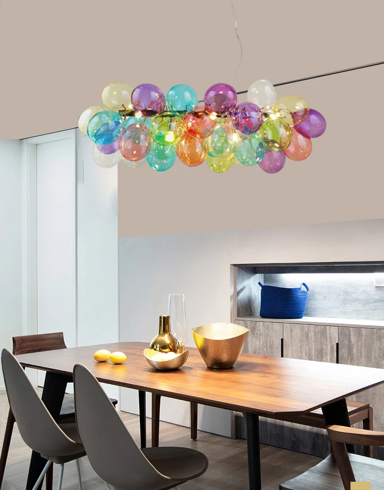 Romantic Colorful Glass Chandelier