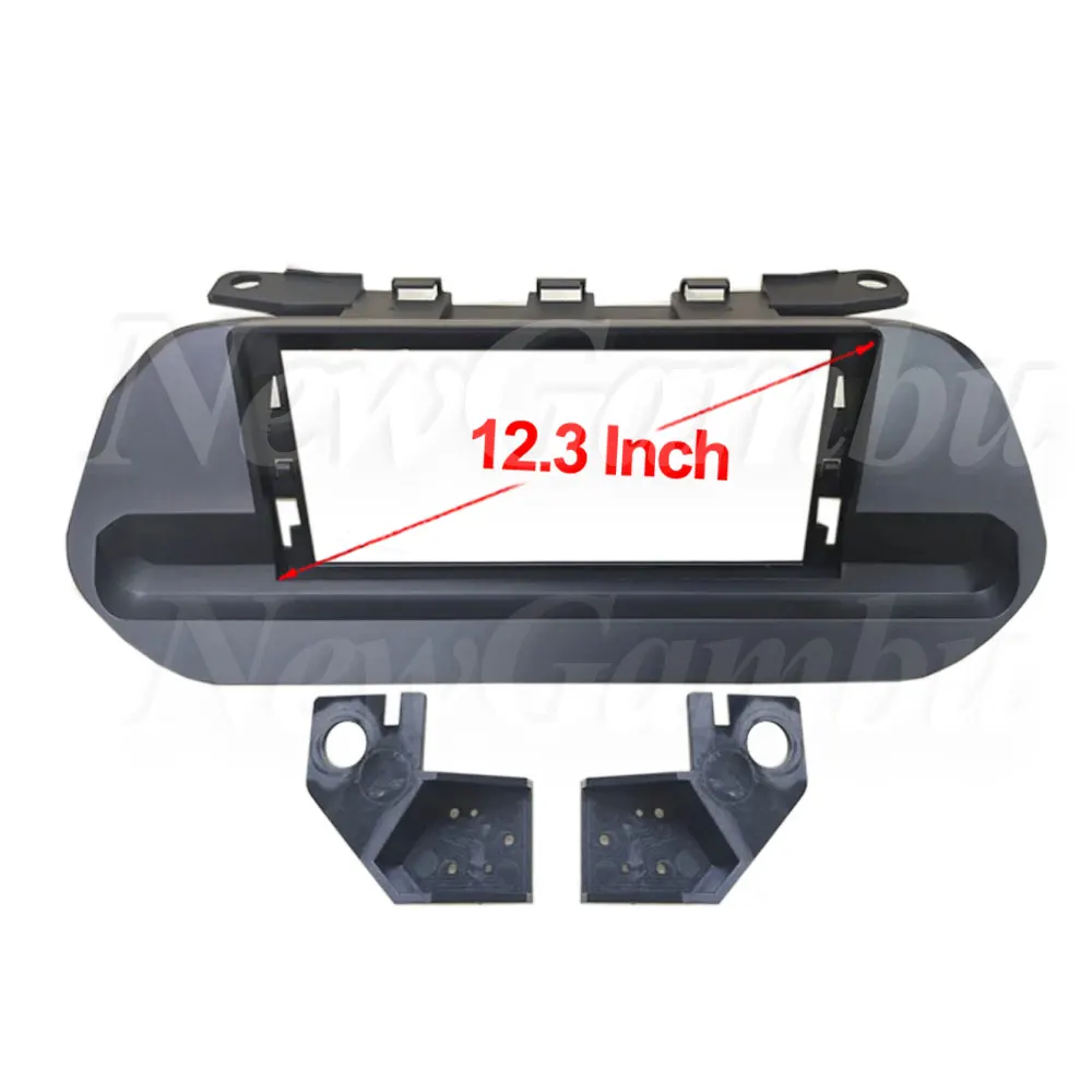 NewGambu 12.3 inch Car Fascia Frame For NISSAN X-TRAIL 2021 LOW-END Frame No Cable Android Dash Panel Frame Fascias