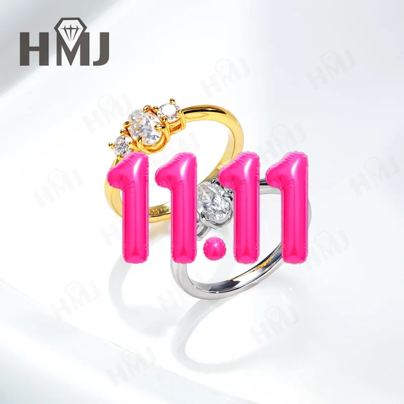 D Color VVS1 Moissanite Ring S925 Sterling Silver Oval Cut For Women Fine Jewelry Anniversary Wedding Band Valentine's Day Gift