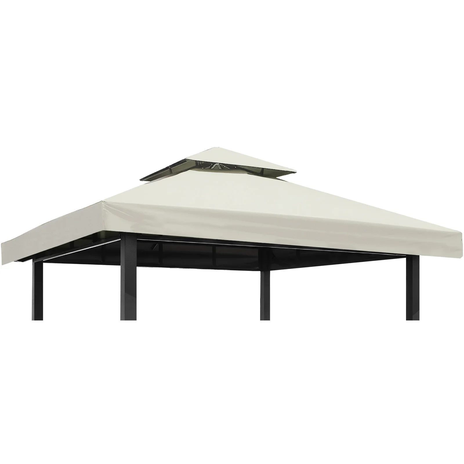 

Commercial Minimalist Waterproof 3x3m Replacement Roof Cover for Gazebo Pavilion RoofDouble Roof Protective Cover for Garden