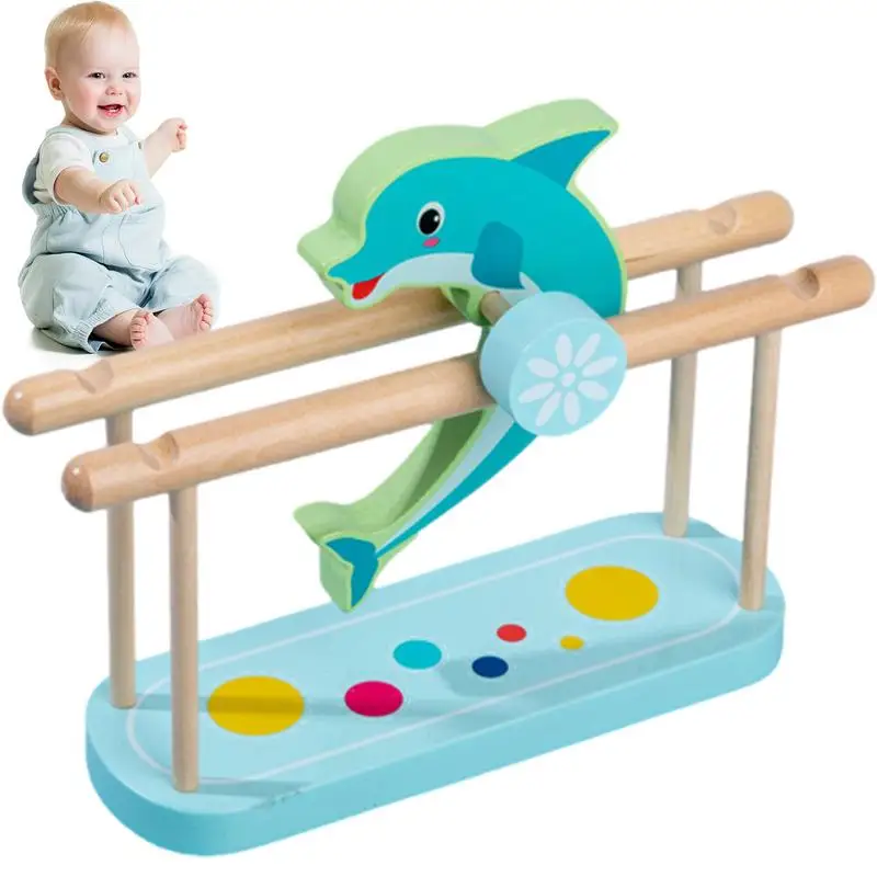 

Circus Toys Circus Clown & Dolphin-Themed Wood Rolling Toy Imaginative Play Montessori-Approved Travel Toy For Kids