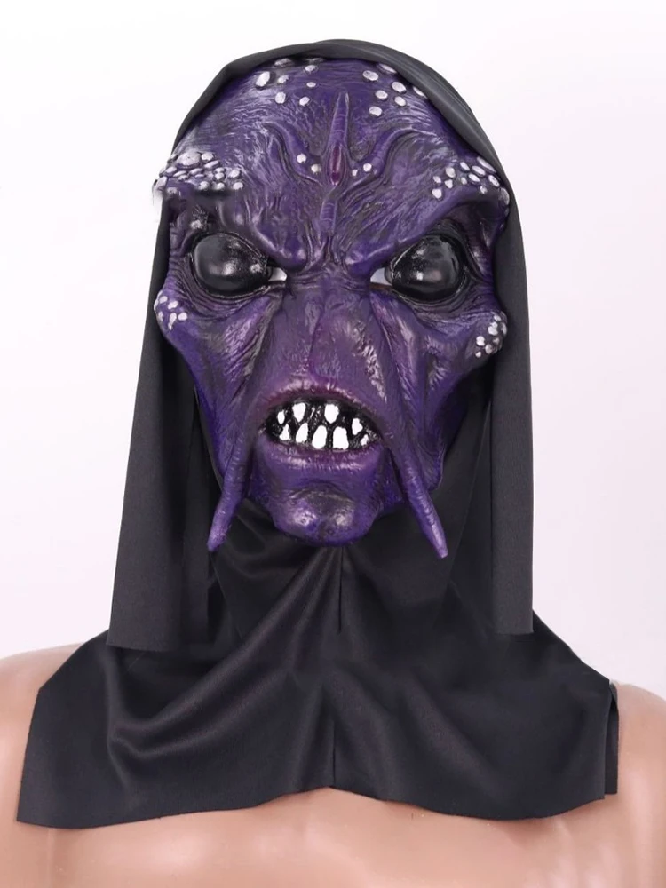 Maschera di Halloween Donna Uomo Testa intera Faccia Realistica Silicone Nonno Nonna Maschera Simulazione Forniture Puntelli Cosplay per feste