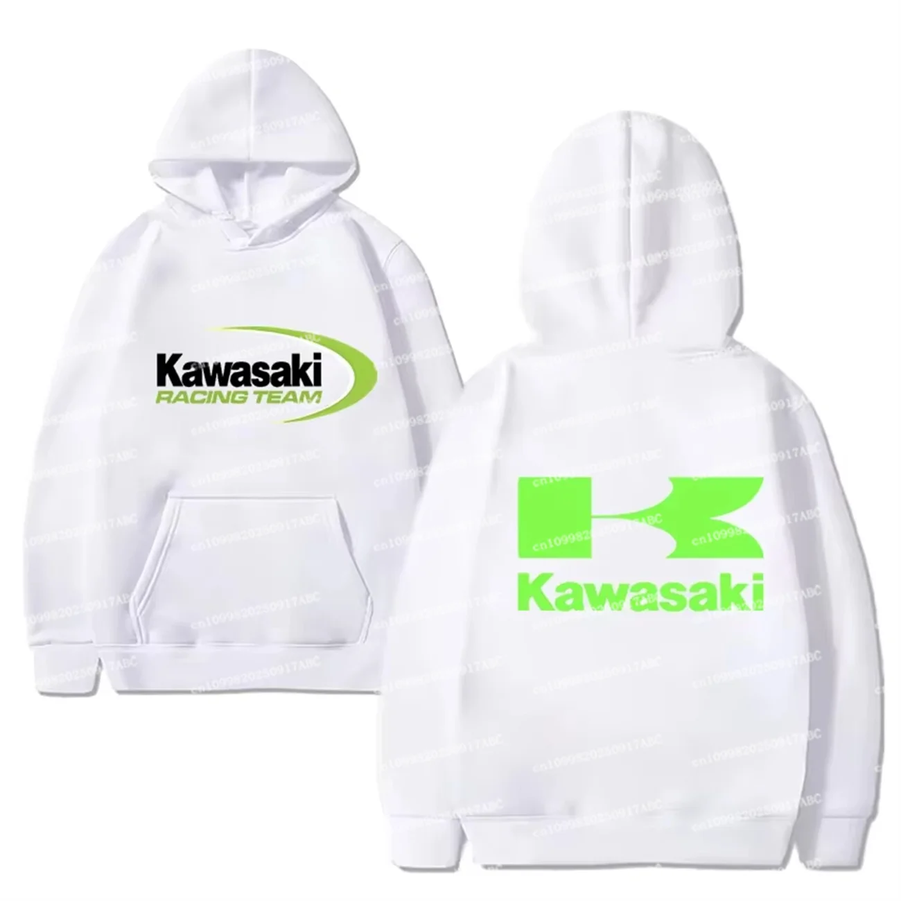 (كاواساكي) كاواساكي هوديي نينجا فريق السباق شعار الرجال هوديي Y2K الربيع والخريف موضة ملابس رياضية رجالية المرأة هوديي #4