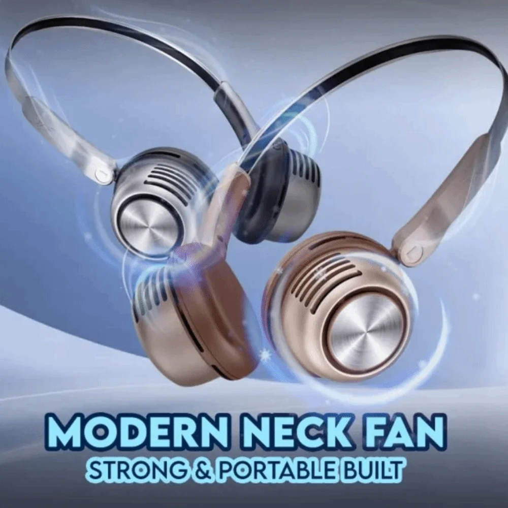 

Mini Cooling Portable USB Fan Leafless Bladeless Neck Fan Hanging USB Rechargeable Air Cooler Neckband