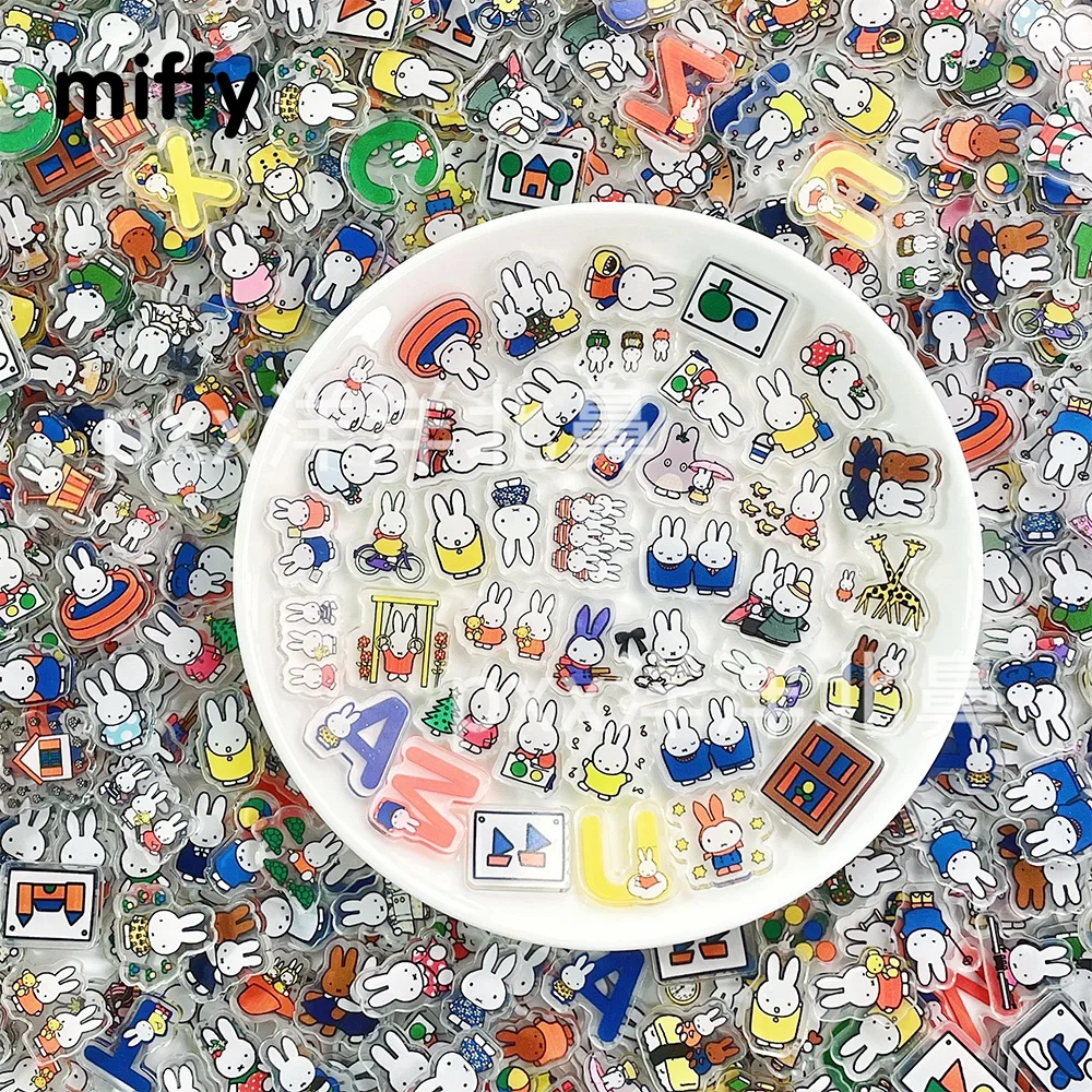 

Kawaii Miffy Cartoon Acrylic Pieces Creative Cartoon Patch DIY Handmade Material Accessories Toy Gift