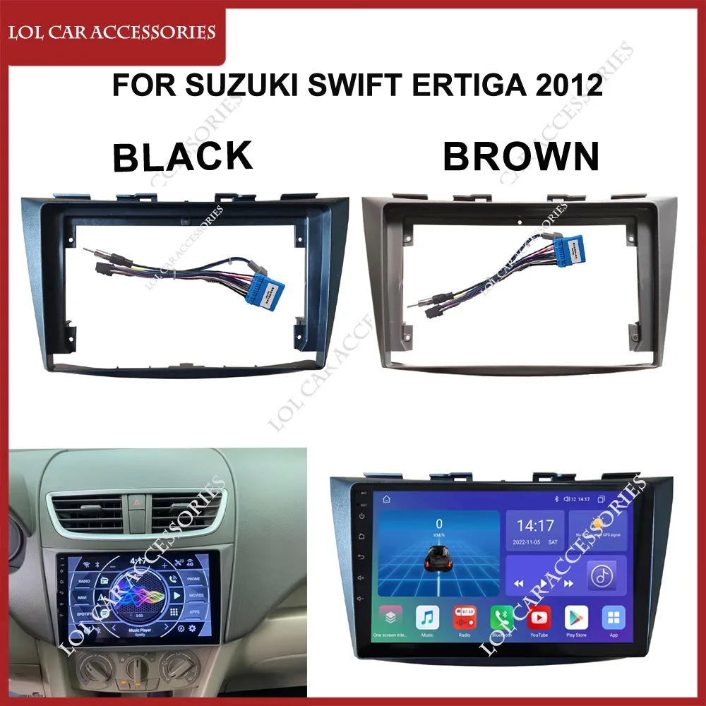 9 Inch For Suzuki SWIFT Ertiga 2012 Car Radio 2 Din Head Unit GPS MP5 Android Stereo Player Panel Dash Board Fascia Cover Frame