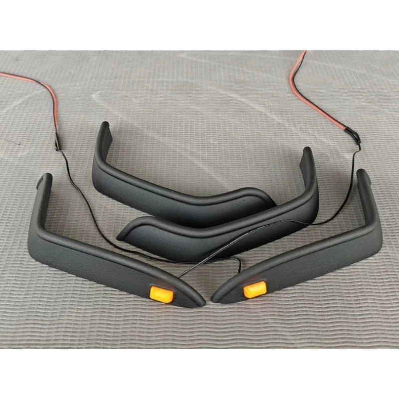 Damage-Free Installation Front Bumper Competition Front Bar with Fender Flares-Upgrade Parts for CROSSRC EMO X4 1/8 RC Crawler