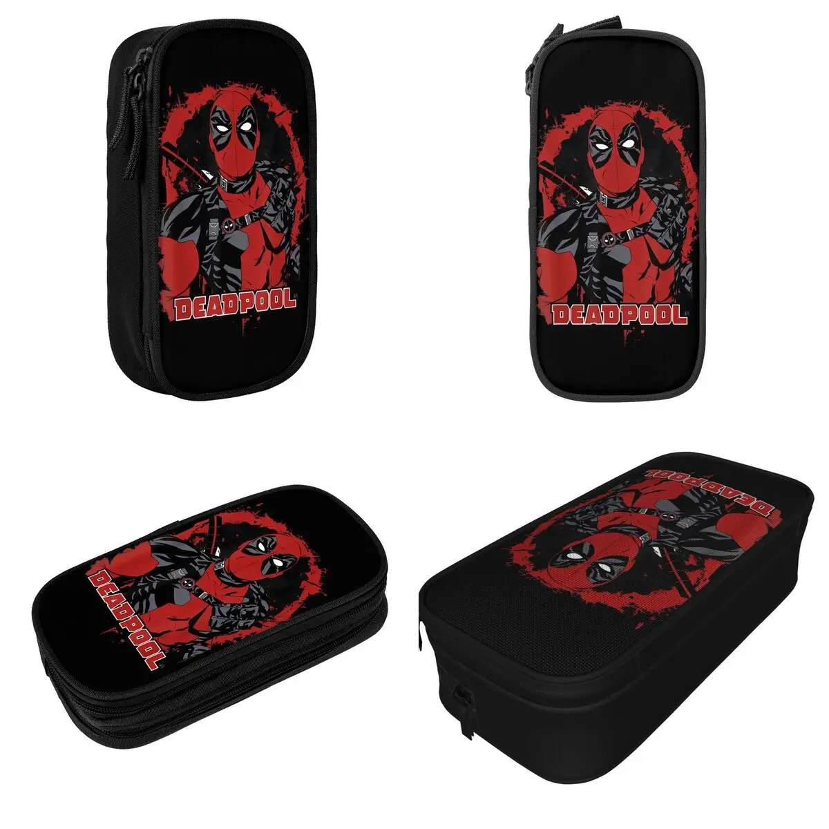 Imagem -02 - Estojos para Lápis de Deadpool Super Hero Pen Bolsa Meninas e Meninos Grande Armazenamento Material Escolar Cosméticos