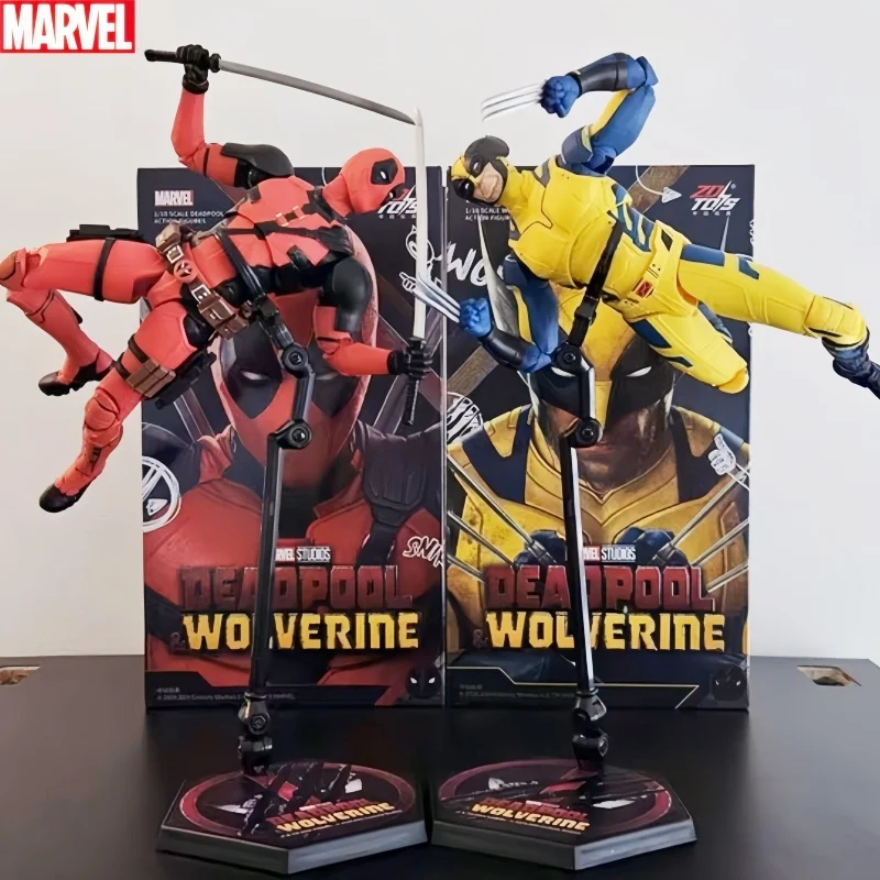 Hot Original Marvel Legends Deadpool Wolverine Action Figure Model Deadpool 3 Serise Zd Toys Anime Statue Figurine Gift Kids Toy