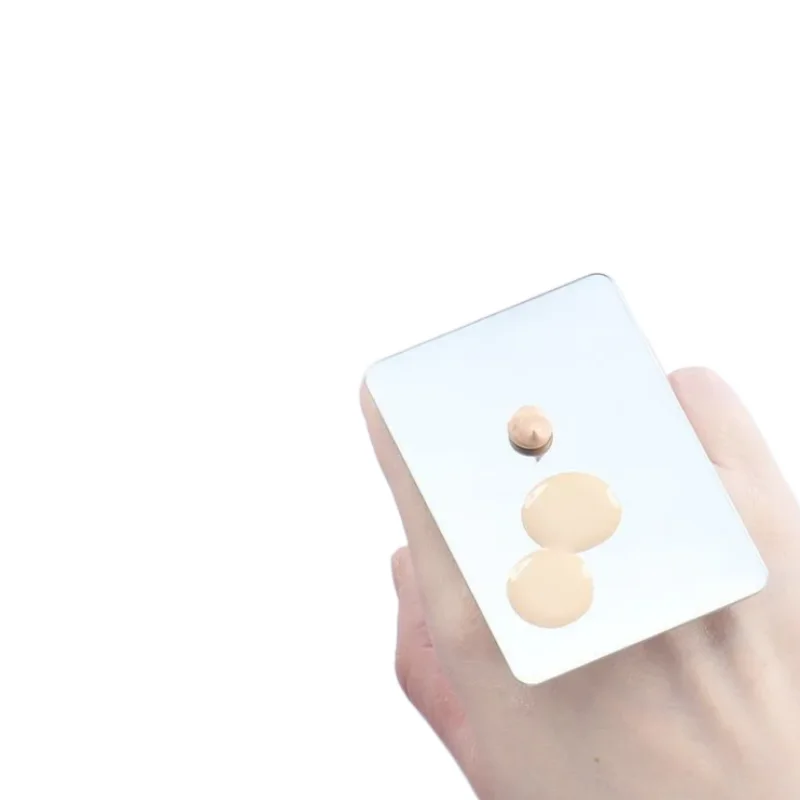 

Nail Art Palette Ring Stainless Steel Mixing Palettes Foundation Cosmetic Makeup Tools Manicure Ring Pale