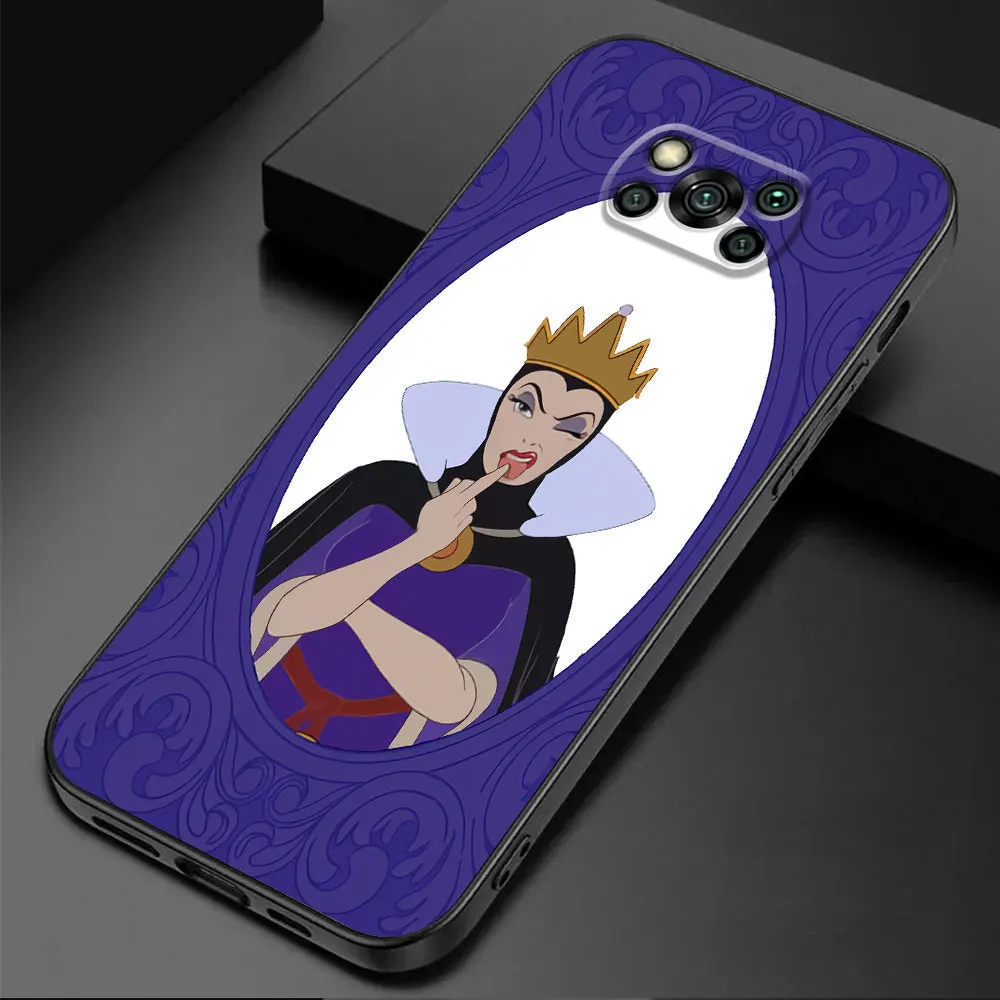 Villain Witch Queen Disney Case for Xiaomi Poco M5 F5 X4 Pro 5G M4 Pro 5G C40 X4 GT C50 C51 X3 NFC M3 F1 Matte TPU Soft Cover