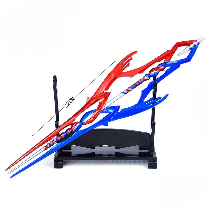 EVANGELION włócznia broń Gaius Anime Model ze stopu rekwizyty do Cosplay figurki akcesoria dla lalek zbieraj modele zabawek biżuteria prezent