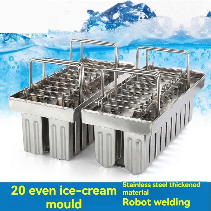 Molde de gelo pop moldes de picolé de aço inoxidável molde de sorvete diy vara moldes de picolé de aço inoxidável