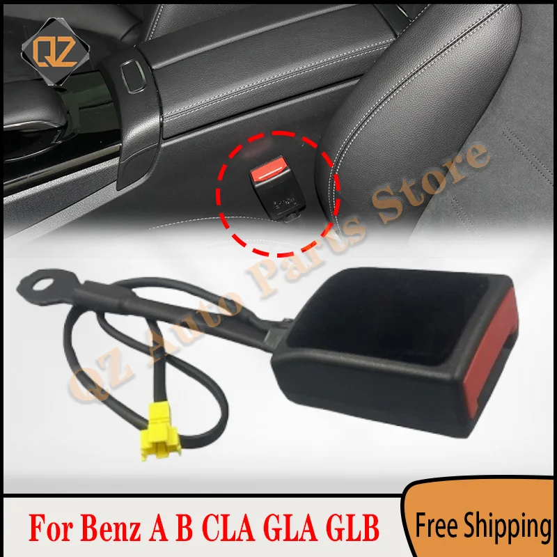 

Front Left Right Seat Belt Buckle Car Seat Belt Latch Buckle Padding A2468600169 For Mercedes-Benz A B CLA GLA GLB