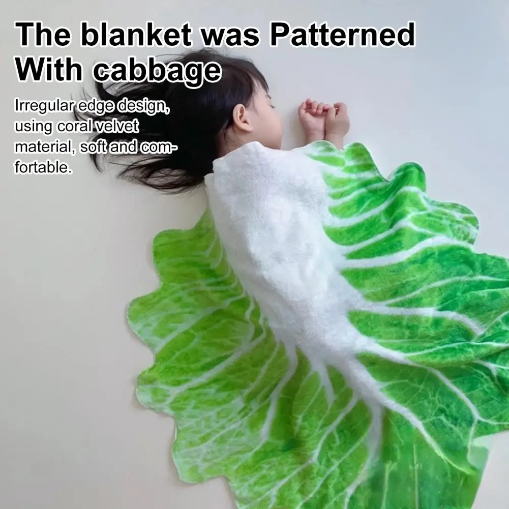 Baby Sleeping Blanket Cabbage Shape Nap Quilt Warmth Office Throw Blanket Bedroom Company Blanket