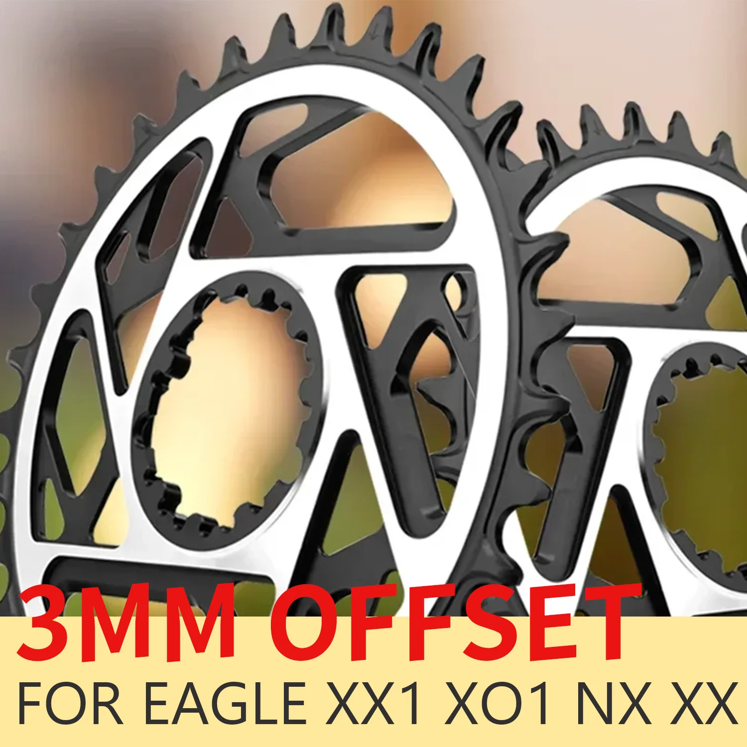 

3 Screw 3mm Offset Direct Mount Chairing For Sram Sx Nx Xo Xx Sl Narrow Wide Chain Ring 34t 36 38t 40t 10s 11s 12s Mtb Chain