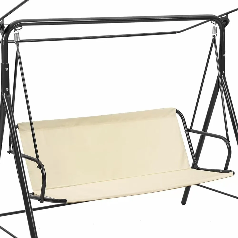 Outdoor Relaxation, 600D Fabric Swing Seat Cover, All-Season Non-Waterproof Patio Bench Protection, Fits 2-Seater Swing, Green view 5