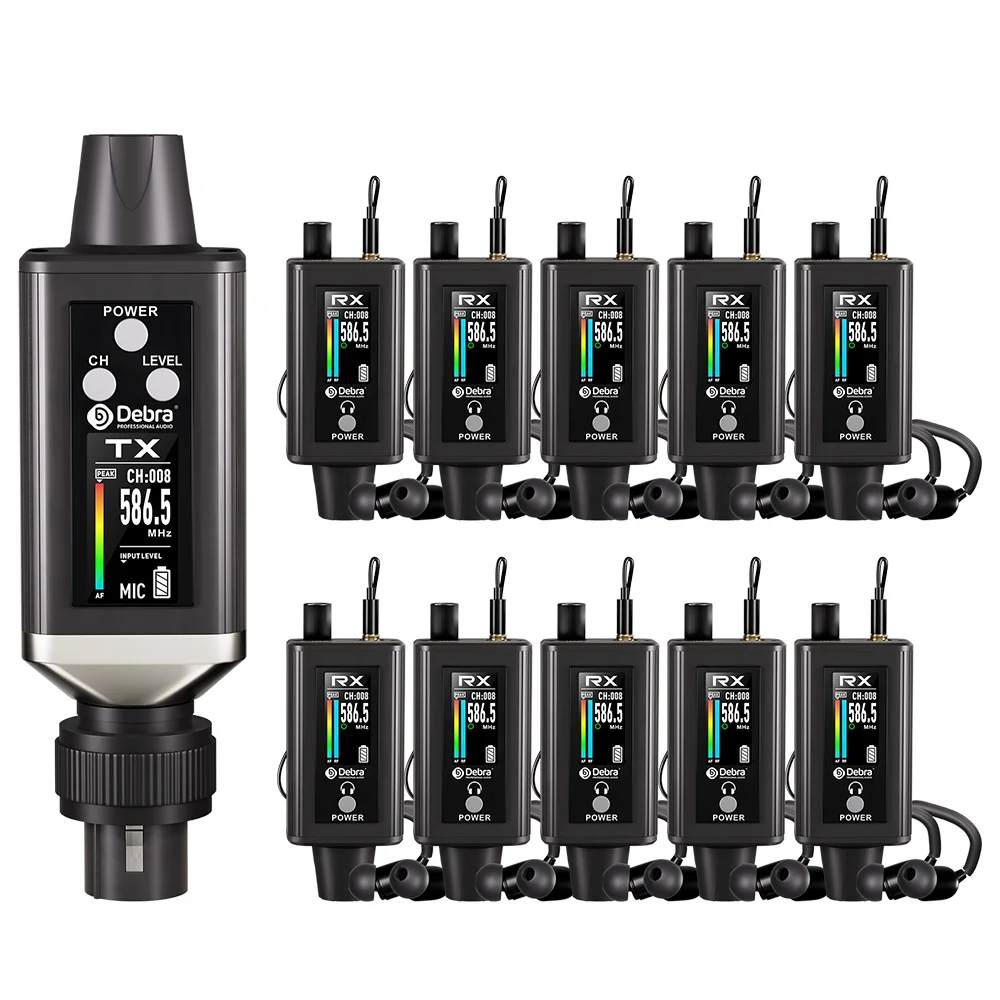 

EMX-10 10-Channel HiFi Wireless In-Ear System JL Chipset Earphones & Headphones For Musicians And Speakers