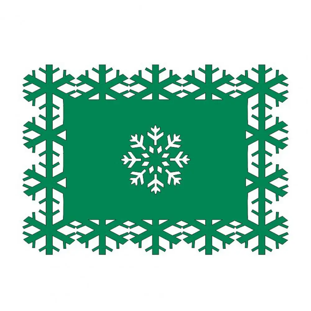 Unique Cup Coaster Lightweight Hollow Out Long Lasting Christmas Placemat Multipurpose