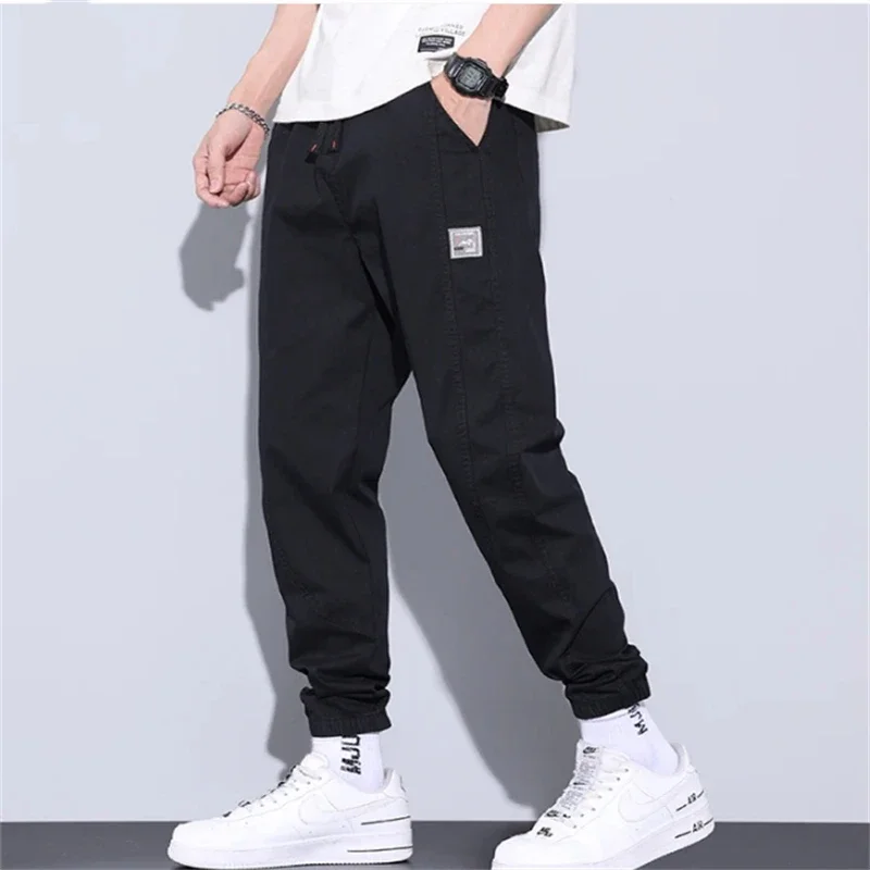 

New Casual Men Pants Loose Cargo Sweatpants Big Size Men Trousers