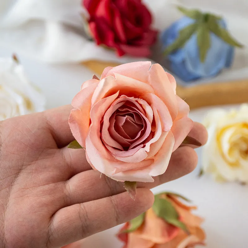 Künstliche Blumen Hochzeit Garten Seidenrose Heimdekoration Vase Tisch Outdoor-Deko Accessoires Party Festival Kranz Kopfschmuck Handgelenk – Detail 4