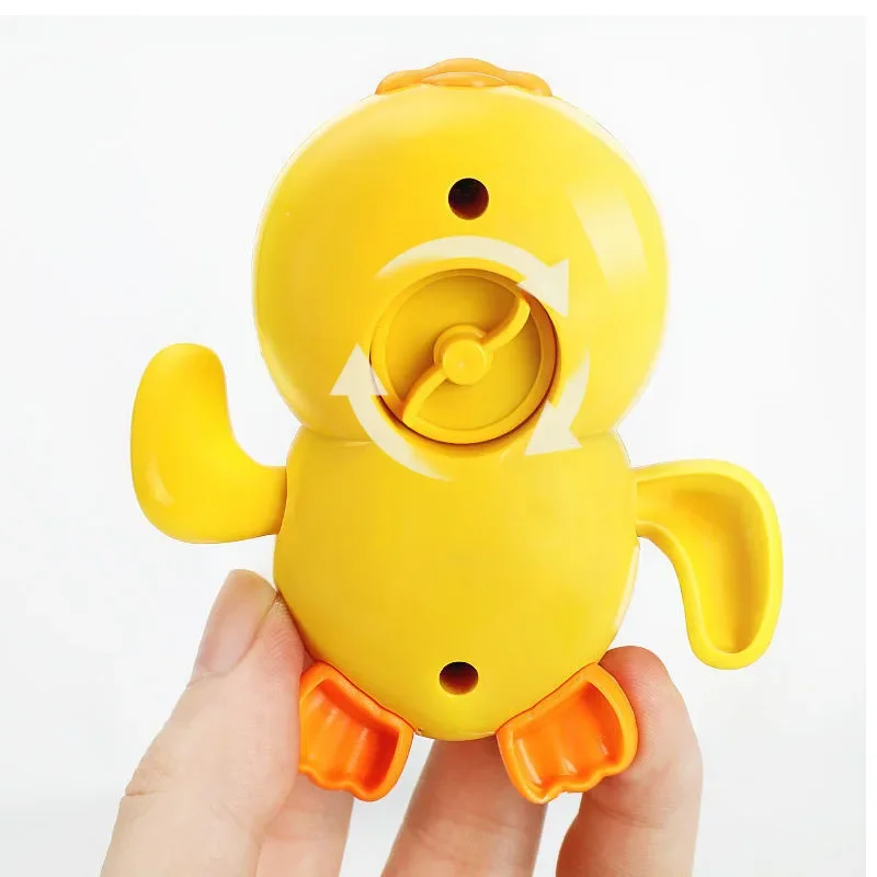 Baby Bath Toys Children Water Play Small Yellow Duck Swimming Baby Kids Play Wind Up Toys Water Duckling Small Turtle Boys Girls