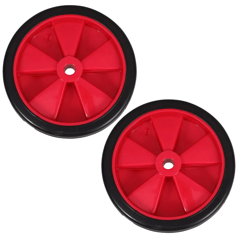 

2pcs Universal Air Compressor Wheels Replacement Rubber Plastic Mobility Kit with Screws Nuts for Pneumatic Pump