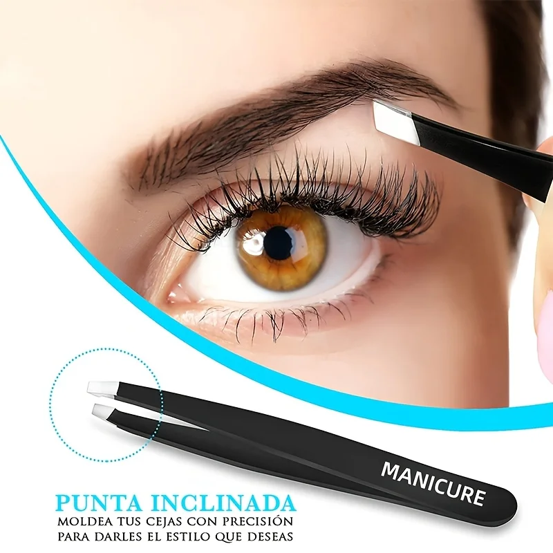 Professional Eyebrow Tweezers Set Stainless Steel Tweezers for Removing Blackheads Ingrown Hairs Eyelashes Nose Hair Clip Makeup