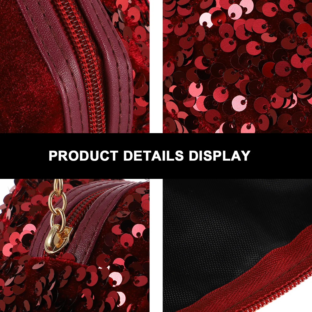 

1pc Shining Sequin Women Travel Square Storage For Travel Toiletry Women Handbag Sequin Makeup Bag Makeup Bag Gift