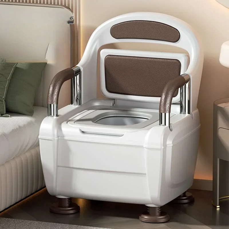 Elderly Toilet Mobile Adult Toilet Deodorizing Indoor Bedroom Urine Bucket Living Room Chair Portable Commode Potty Seat