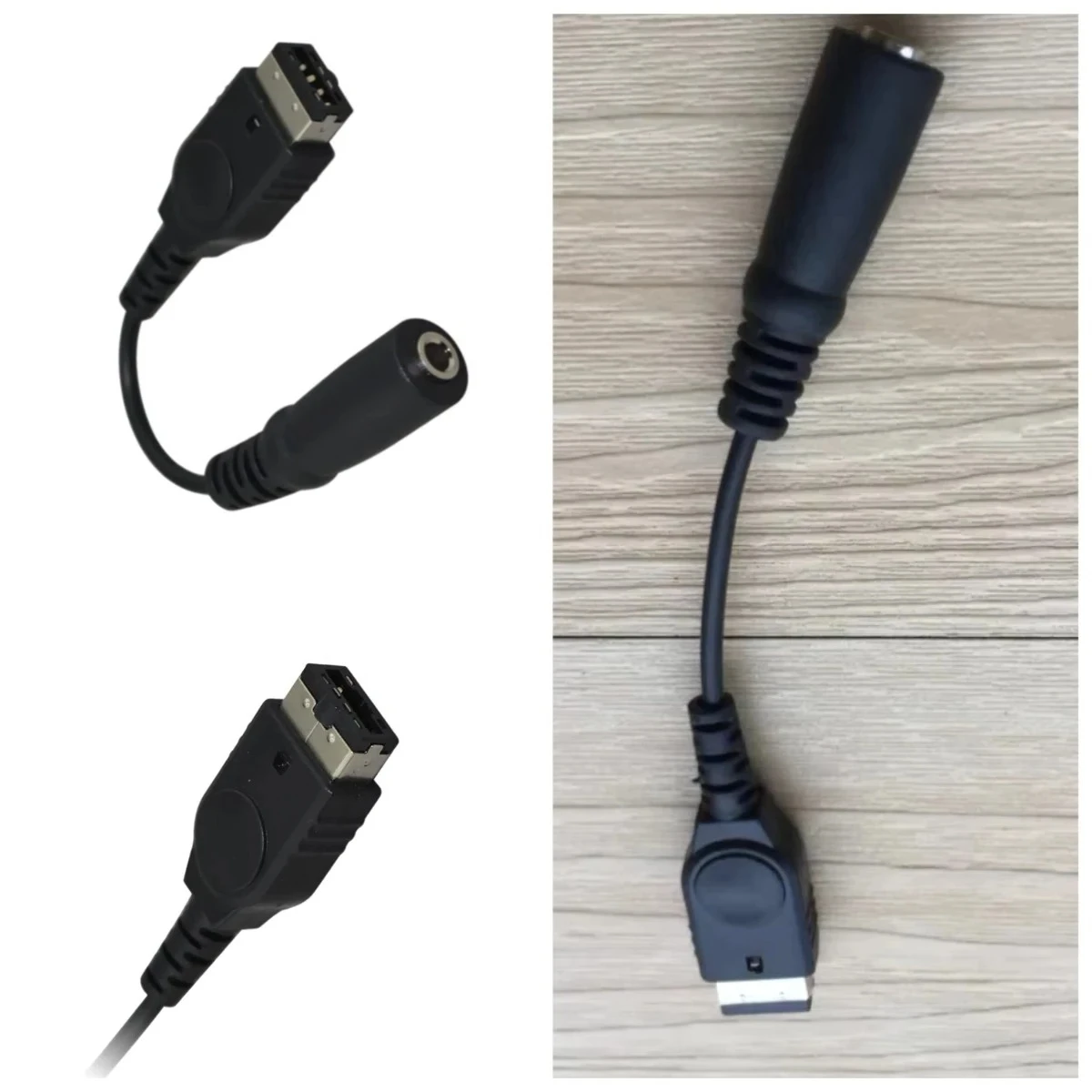 200pcs 3.5mm Jack Headphone Adapter Cable Headset Earphone Convert Cord for GameBoy Advance GBA SP Console