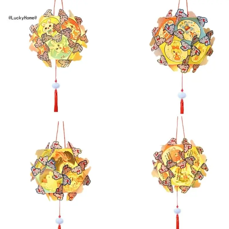 

Set of 5 Handheld Luminous Hydrangea Rabbits Lamps Traditional Rabbits Scaldfish 11UA