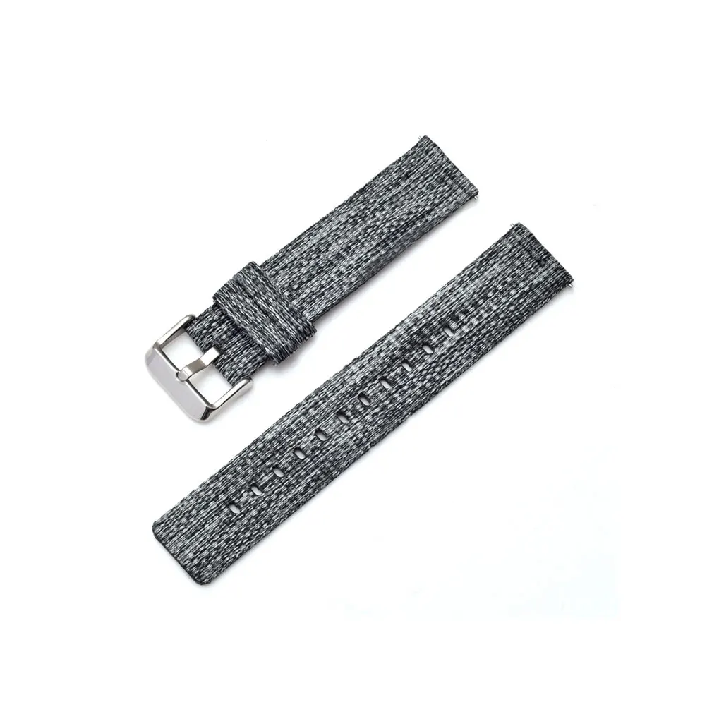 

1pc Canvas Watch Band Wtach Replacing Strap Fashion Watchstrap Alternative Wrist Strap Compatible for Galaxy Watch Black