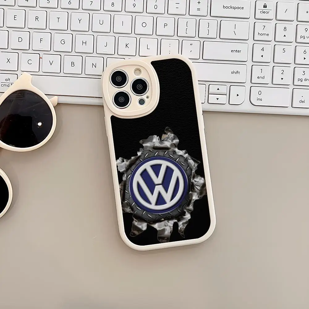 The Car V-VolkswagenES MAISTO Mouse Pad Lambskin Case For Iphone 16 15 14 13 11 12 Pro Max Xr X Xs 8 7 Plus