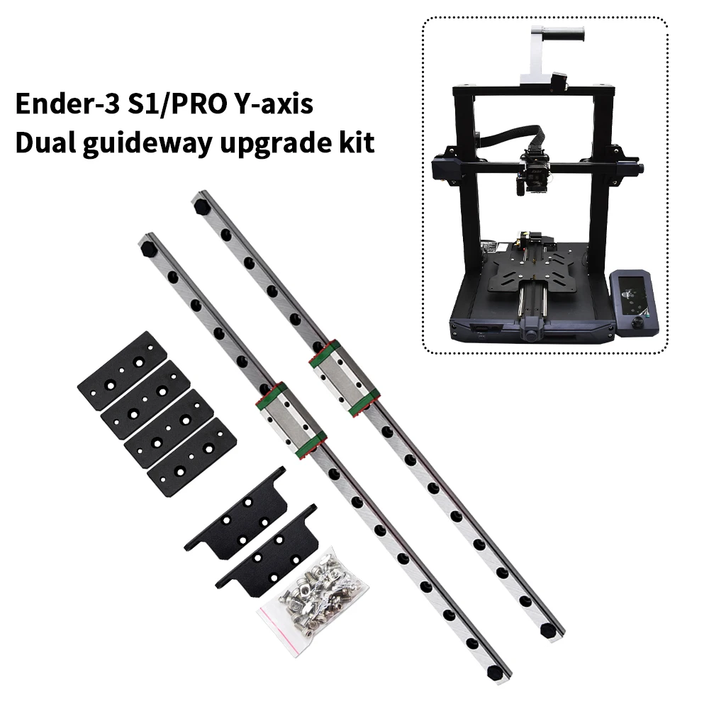 Kit mejorado de riel de doble eje Y para impresora 3D, accesorio de guía lineal para Ender-3 S1/Ender 3 S1 Pro, 315mm, MGN9H