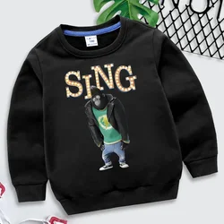 Johnny Gorilla singen Druck Kinder Sweatshirt Hip Hop Streetwear Herbst Kinder Langarm Pullover Mädchen Junge Johnny Gorilla Hoodie