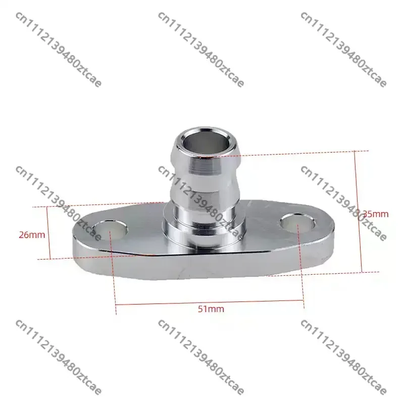 Turbocharger Oil Inlet & Return Oil Flange Base Car Turbo Mod Parts