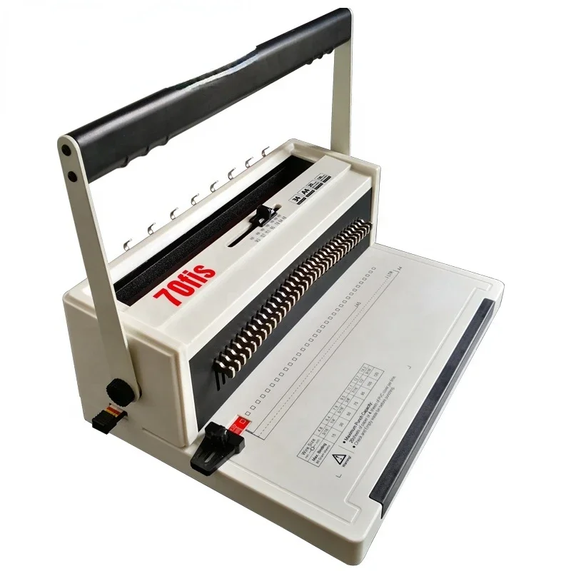 A4 Size wire binder 3:1 Double metal wire o Binding machine with 34 holes wire loop book binder machine