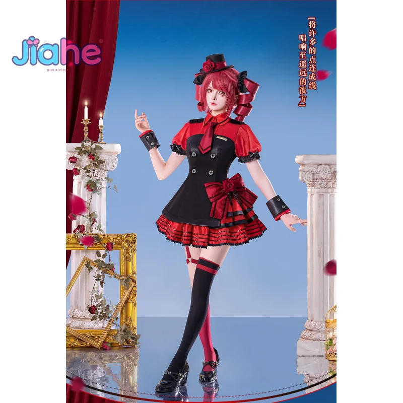 

Miku Luka Kagamin Rin Cospaly Costume Hat skirt top socks tie Wig accessories props uniform Halloween Woman Man Gothic suit