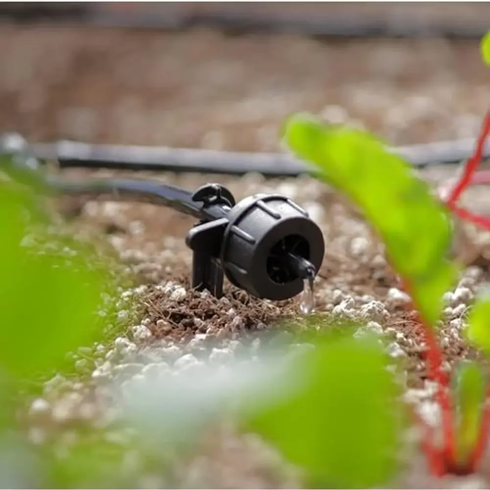 Sistema de irrigação por gotejamento movido a energia solar automático 50 gotejadores 155 pés varanda estufa & cama de jardim elevada rega eficiente fácil